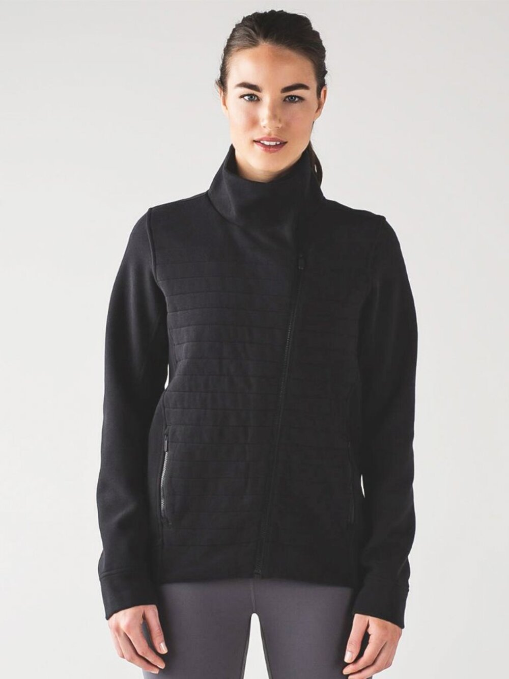 Lululemon Fleece Be True Quilted Jacket Black Size 4
